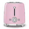 Brödrost, 4 skivor, Långa fack, Rosa - Smeg