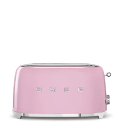 Brödrost, 4 skivor, Långa fack, Rosa - Smeg