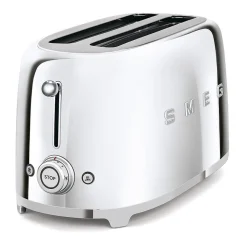 Brödrost, 4 skivor, Långa fack - Smeg - Rostfritt Stål