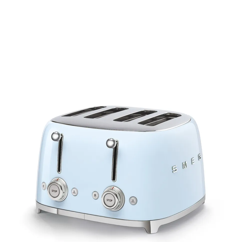 Brödrost, 4 skivor, Pastellblå - Smeg