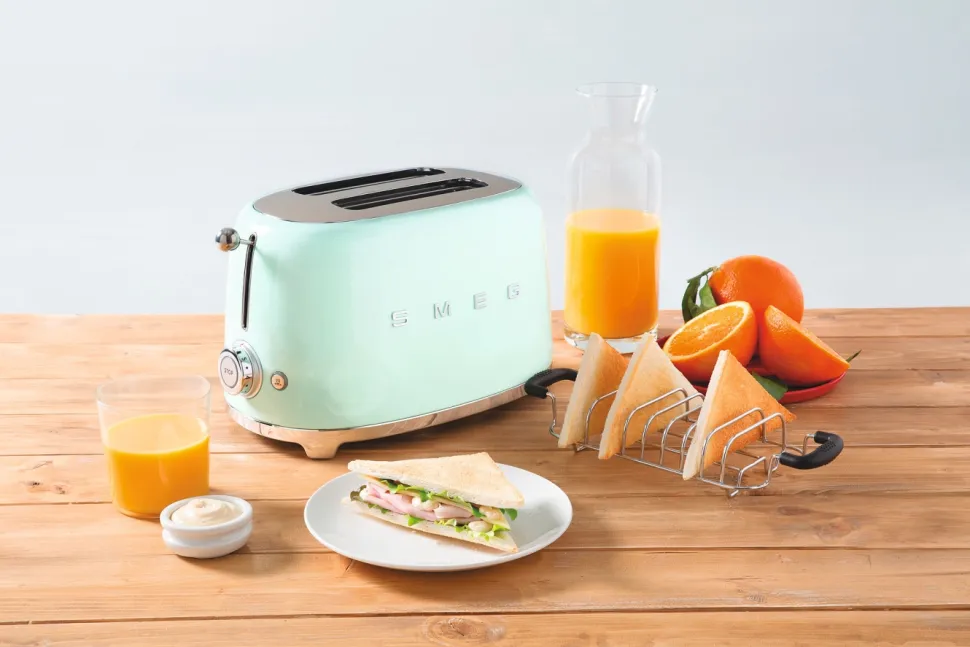 Brödrost, 2 skivor, Pastellgrön - Smeg