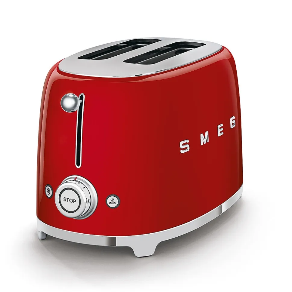 Brödrost, 2 skivor, Röd - Smeg