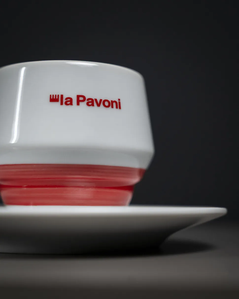 Cappuccinokoppar med fat, 4-pack - La Pavoni