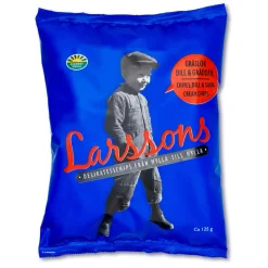 Chips, Gräslök, Dill & Gräddfil, 125g - Larssons chips