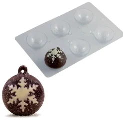 Chokladform Julkula Snöflinga 2 st - Martellato