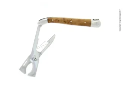 Cigarrsnoppare, handtag av Tuja, blank - Forge de Laguiole