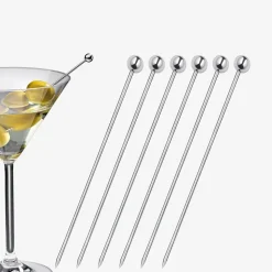 Cocktailpinnar i rostfritt stål, 6-pack - Cilio