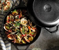 Combo Cooker - Stekpanna, Traktörpanna och Dutch Oven i gjutjärn, 3 liter/26 cm, Seasoned - Lodge