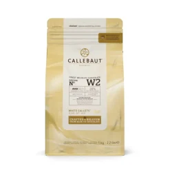 Couverture, vit choklad 28 %, pellets, 1 kg - Callebaut