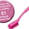 Diskborste - DeLaval - Rosa (World Cancer Day)
