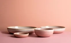 Djup tallrik 22 cm, Pink Pott - Bonna