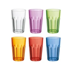 Dricksglas av plast, 42 cl, Happy Hour, 6-pack - Guzzini