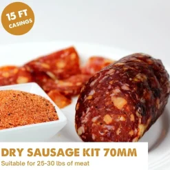Dry Sausage-kit, Korvfjälster för Charkuterier, 70 mm - Umai