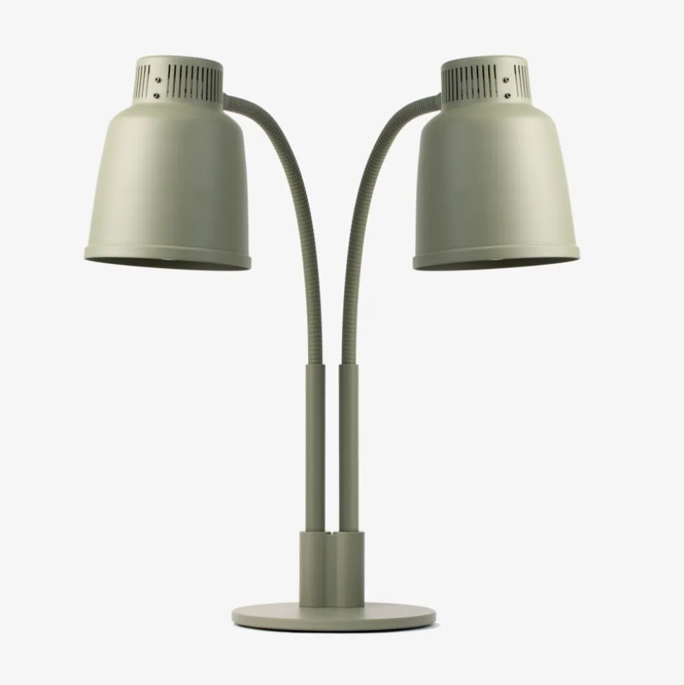 Dubbel Fristående Värmelampa LPF, Cement Grey - Stayhot