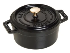 Emaljerad gjutjärnsgryta, Svart - Staub