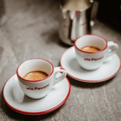 Espressokoppar med fat, 6-pack - La Pavoni