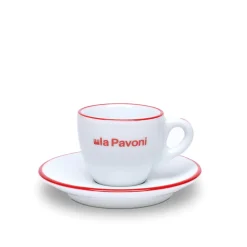 Espressokoppar med fat, 6-pack - La Pavoni