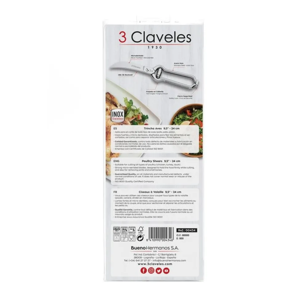 Fågelsax med fjäder - 3 Claveles