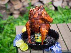 Fällbart Beer Can Chicken-ställ - Big Green Egg