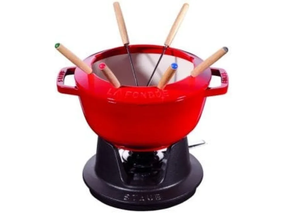 Fonduegryta röd, 20 cm - Staub