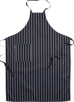 Förkläde barn, 100% bomull, marin/vitt - Segers
