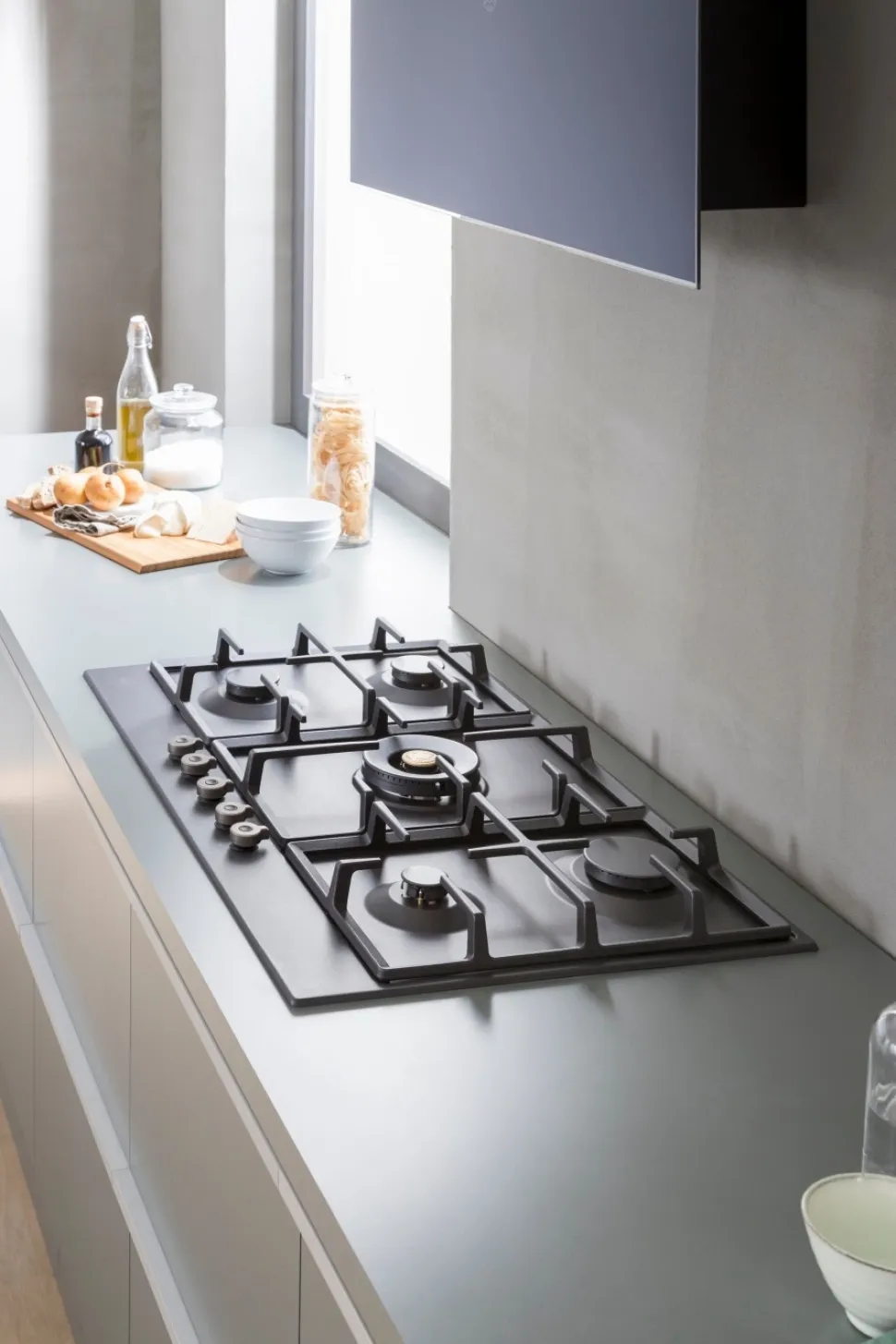 Gashäll Professional, 90 cm, Mattsvart - Bertazzoni
