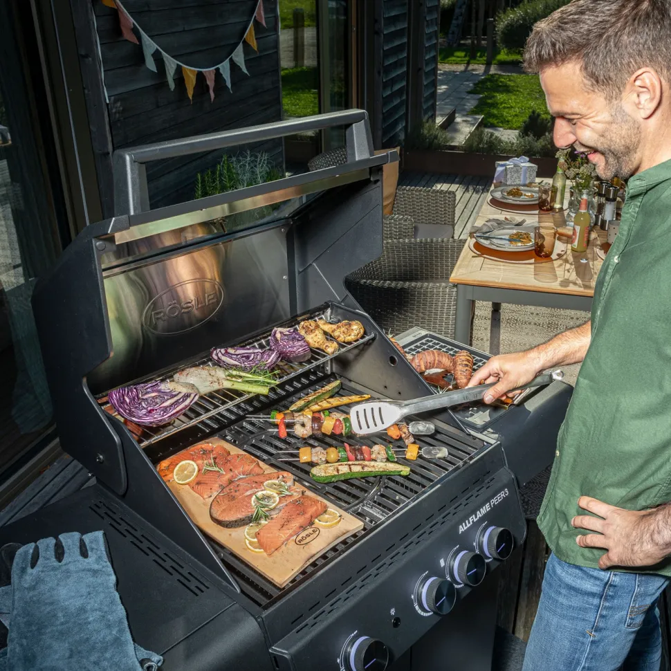 Gasolgrill AllFlame Peer 3, 13500 W - Rösle