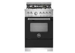 Gasspis Master, 60 cm, 4 brännare, 1 ugn, Mattsvart - Bertazzoni