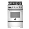 Gasspis Professional, 60 cm, 4 brännare, 1 ugn, Rostfri - Bertazzoni