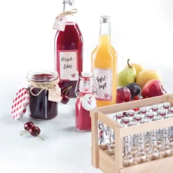 Glasflaska med bygelkork i trälåda, 40 ml, 24-pack - Westmark