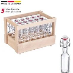 Glasflaska med bygelkork i trälåda, 40 ml, 24-pack - Westmark