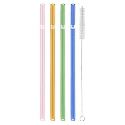 Glassugrör i olika färger, Sorrento, 4-pack - Zwilling