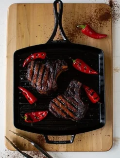 Grillpanna i gjutjärn, 30 cm, Blacklock - Lodge