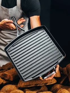 Grillpanna i gjutjärn, 30 cm, Blacklock - Lodge