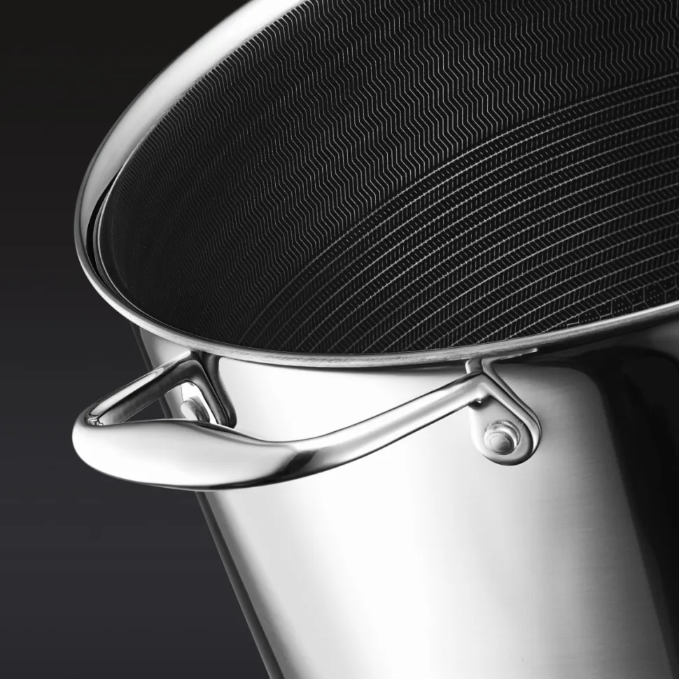 Gryta med glaslock, nonstick, 9,5 L - Hexclad