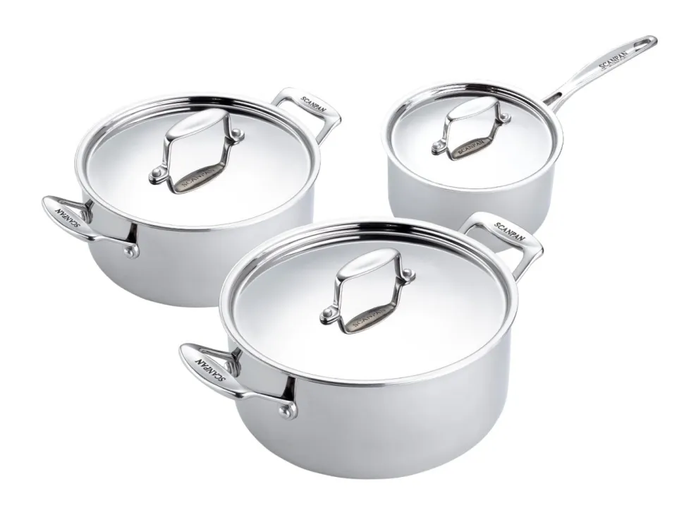 Grytset 3-delar Kastrull 2,0 l, Gryta 3,7 l & 5,2 l, Fusion 5 - Scanpan