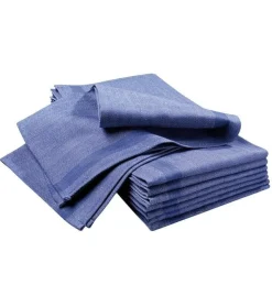 Handduk 50x80cm, 100% bomull, Blå, 6-pack - Segers