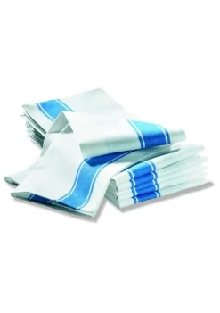 Handduk 50x70cm, 100% bomull, Blå, 6-pack - Segers