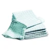Handduk 50x70cm, 100% bomull, Vit/Blå-rutig, 6-pack - Segers