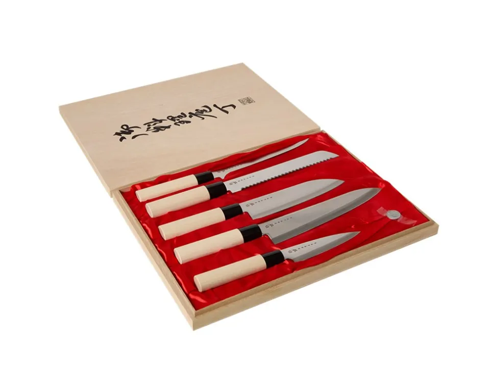 Houcho Knivset - 5 knivar - Satake