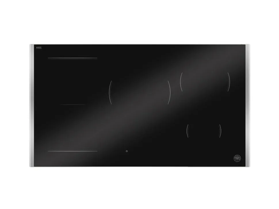 Induktionshäll, 90 cm, 5 zoner (1 Flex), invisible slider + rostfri ram - Bert