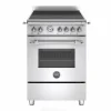 Induktionsspis Heritage, 60 cm, 4 zoner, 1 ugn, Rostfri - Bertazzoni