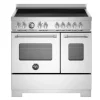 Induktionsspis Master, 90 cm, 5 zoner, 2 ugnar, Rostfri - Bertazzoni