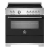 Induktionsspis Master, 90 cm, 5 zoner, 1 ugn, Mattsvart - Bertazzoni