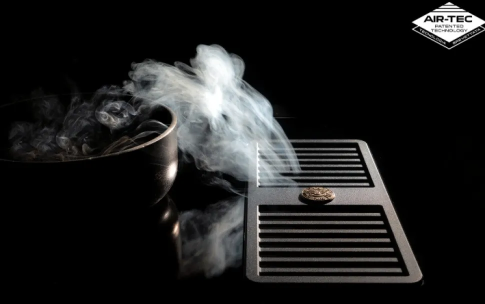 Induktionsspis med integrerad fläkt Professional, 90 cm, 4 zoner, 1 ugn, Rostfri -Bertazzoni