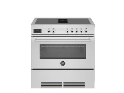 Induktionsspis med integrerad fläkt Professional, 90 cm, 4 zoner, 1 ugn, Rostfri -Bertazzoni