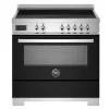 Induktionsspis Professional, 90 cm, 5 zoner, 1 ugn, Svart - Bertazzoni