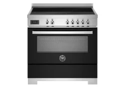 Induktionsspis Professional, 90 cm, 5 zoner, 1 ugn, Svart - Bertazzoni