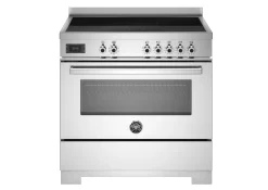 Induktionsspis Professional, 90 cm, 5 zoner, 1 ugn, Rostfri - Bertazzoni