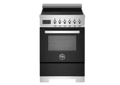 Induktionsspis Professional, 60 cm, 4 zoner, 1 ugn, Svart - Bertazzoni